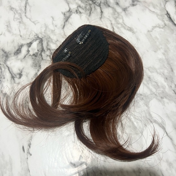 Medium Auburn Clip in Synthetic bangs - Picture 2 of 4